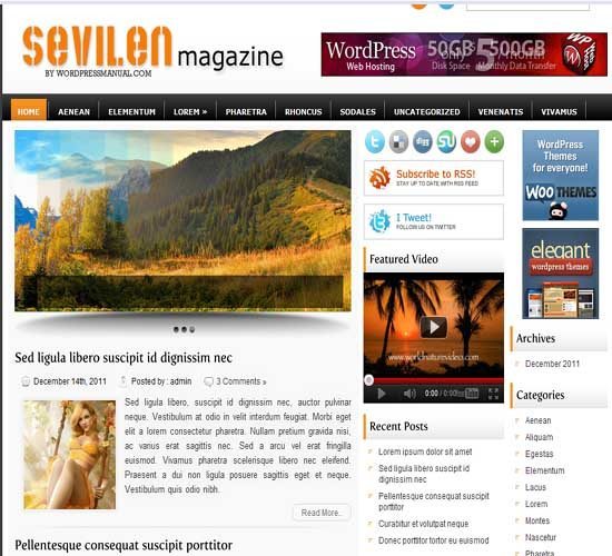 Free WordPress Theme – Sevilen