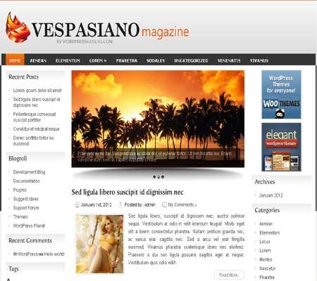 Free WordPress Theme – Vespasiano