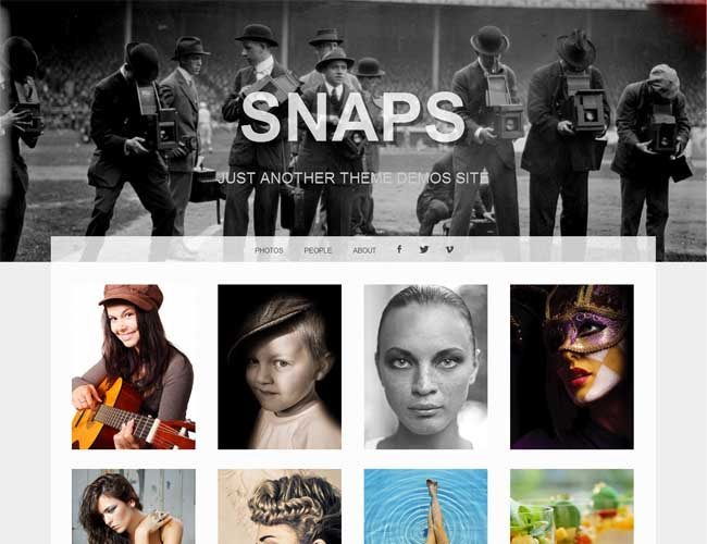 Snaps Free Premium Photo/Portfolio WordPress Theme