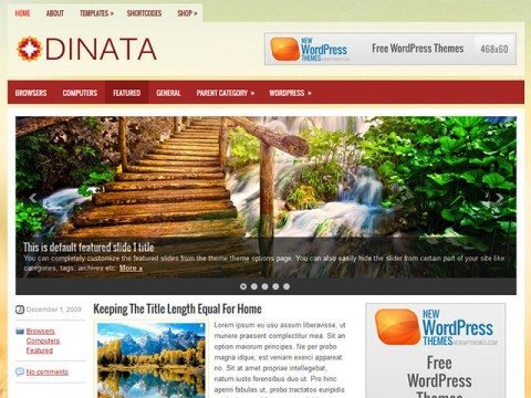 Dinata Free WP Blog Theme