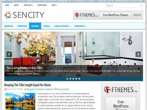 Sencity – Free WP Blog Theme