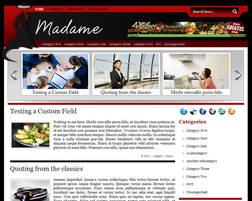 Free WordPress Theme – Madame