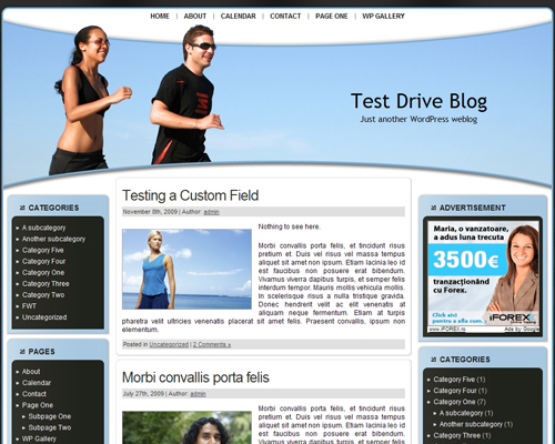 Free WordPress Theme – Jogging Theme WP