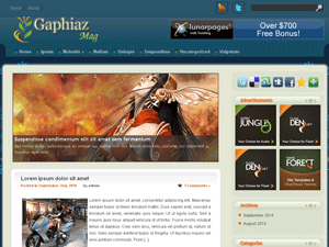 Free WordPress Theme – Gaphiaz