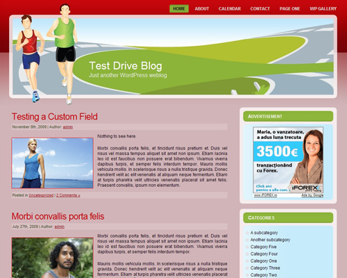 Running and Jogging WP Theme
