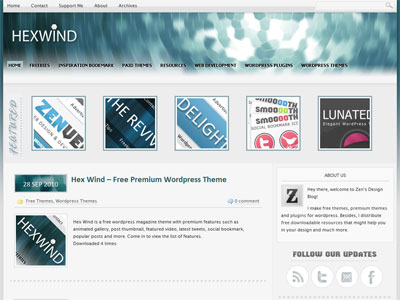 Hex Wind WordPress Theme