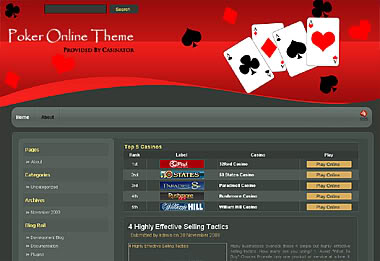 Online Poker Theme 1