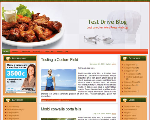 Cooking WP Theme