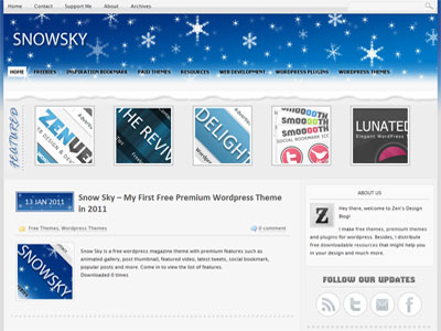 Snow Sky WordPress Theme