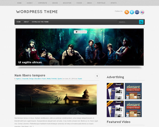 ElegantGray Premium Free WordPress Theme
