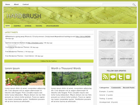 Hard Brush WordPress Theme