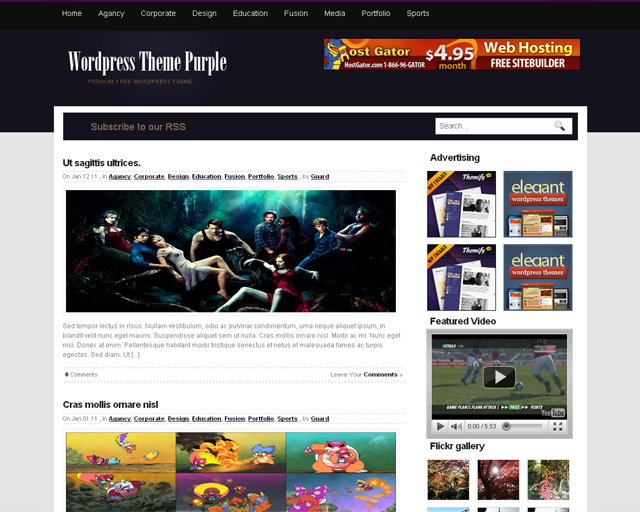 Purple Blog Theme