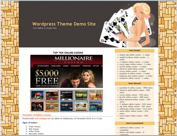 Online Casino Template 874
