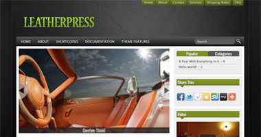 Leatherpress WordPress Theme