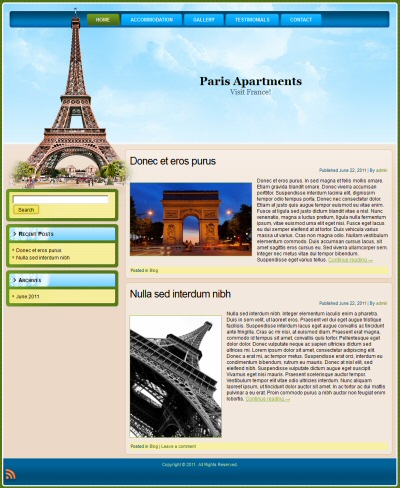 Paris Free WordPress Theme