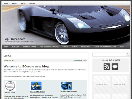 Exotic Car WordPress Theme