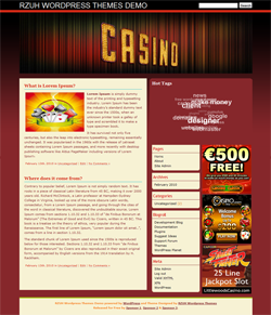 Abstract Casino Blogging WordPress Theme