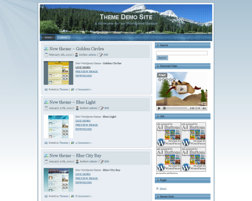 Snowy Pine WordPress Theme
