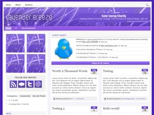 Lavender Breeze WordPress Theme
