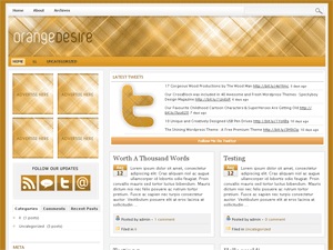 Orange Desire WordPress Theme