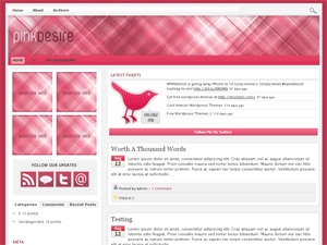 Pink Desire WordPress Theme