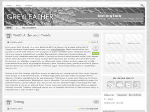 Grey Leather WordPress Theme