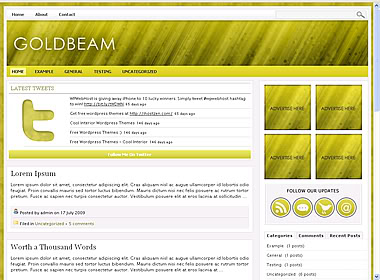 Gold Beam WordPress Theme