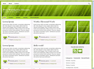 Green Beam WordPress Theme