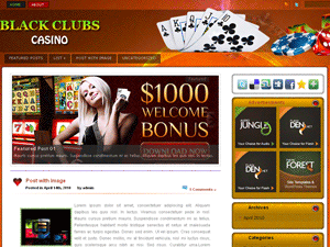 Free Poker WordPress Theme – BlackClubsCasino