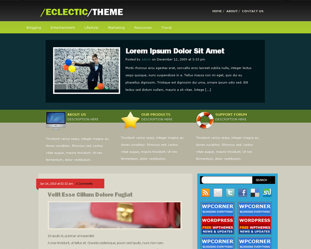 Eclectic Theme