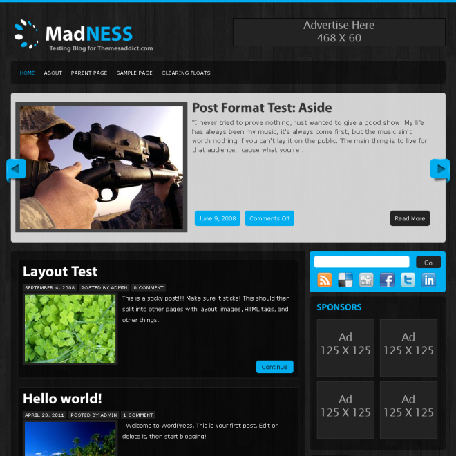 MadNESS WordPress Theme