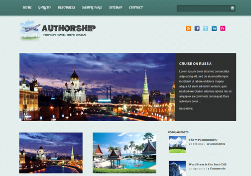 Authorship Travel Theme