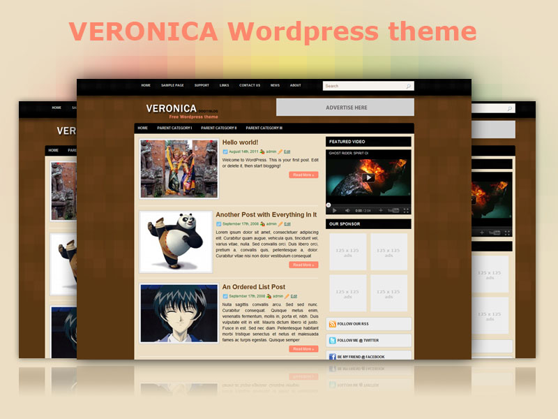 Veronica wordpress theme
