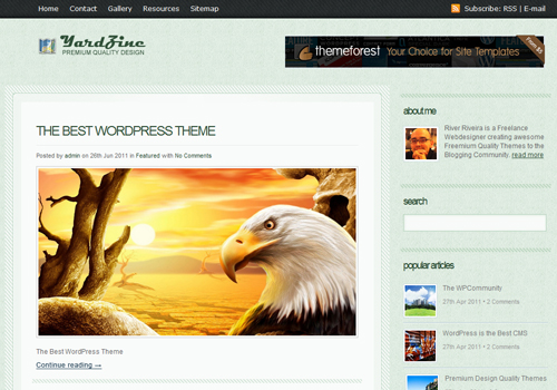 YardZine WordPress Theme