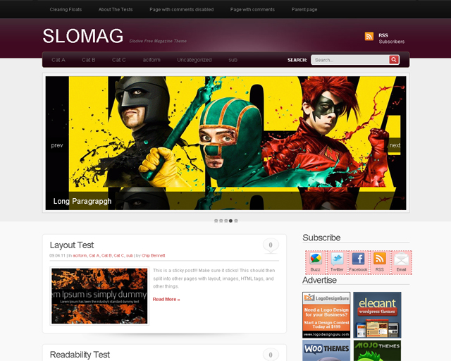SloMag – A Professional WordPress Theme