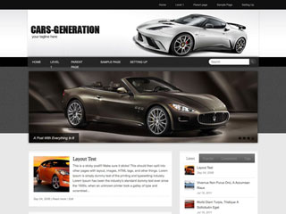 Cars-Generation WordPress Theme