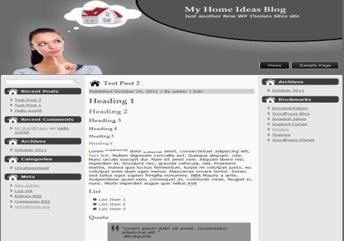 My Home Ideas WP Theme