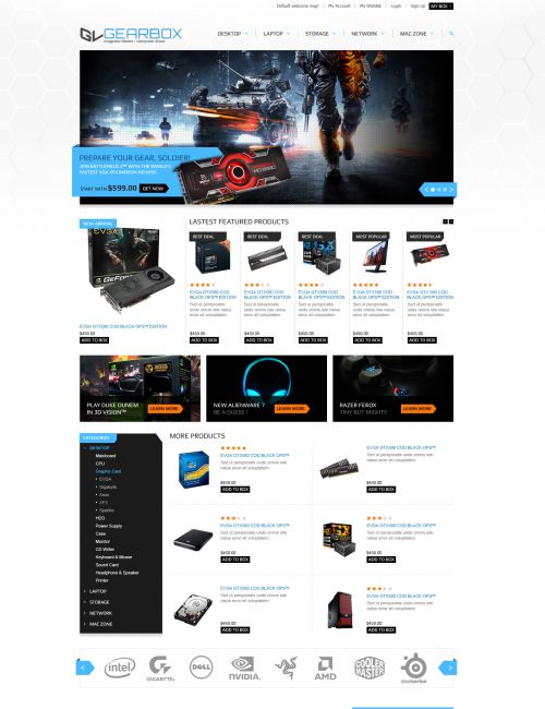 Game Magento Theme – Gala Gearbox