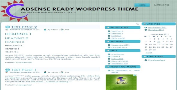 Adsense Ready WordPress Theme