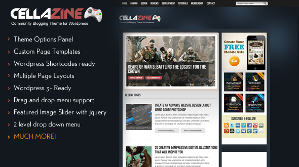 CellaZine Blogging Theme for WP