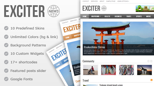 Exciter Magazine Themes