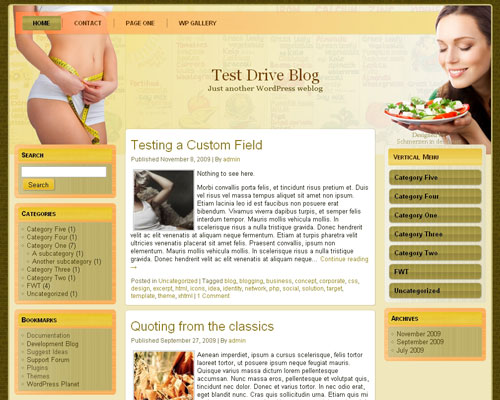 Diet WordPress Theme