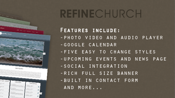 Refine Church Theme
