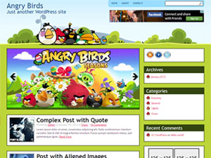 Angry Birds WP Theme