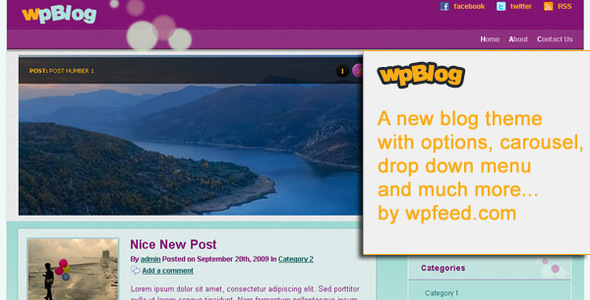 wpBLog WordPress Theme
