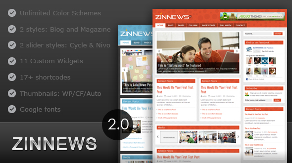 ZinNews WordPress Theme