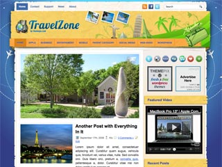 TravelZone Free WP Blog Template –