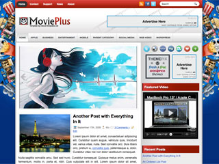 MoviePlus Free WP Blog Template –