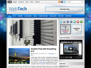 WebTech Free WP Blog Template –