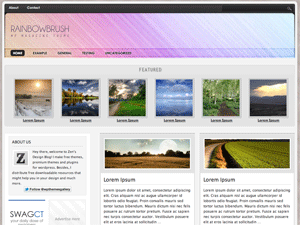 Rainbow Brush Free WordPress Magazine Theme